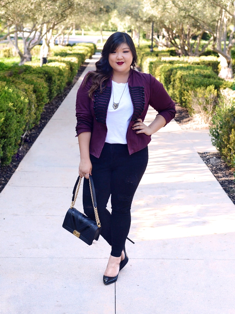 Plus size military blazer on sale